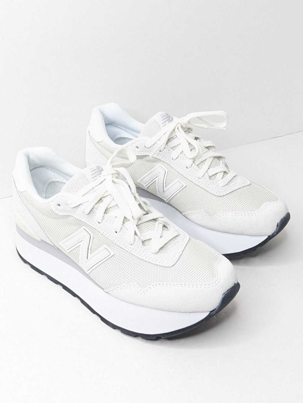 New Balance 515H Platform Sneakers White Grey Womens 8